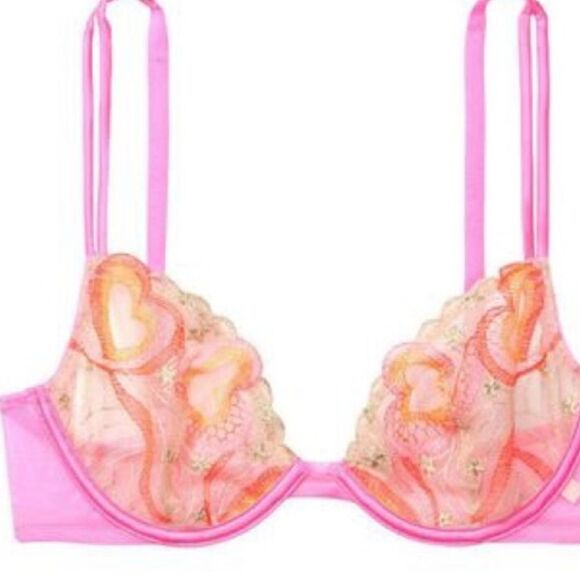 Victoria's Secret Lace Unlined Demi Bra - Picture 2 of 4